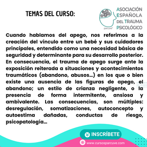 HERRAMIENTAS PARA TRABAJAR EL TRAUMA DE APEGO CON EL MODELO PARCUVE